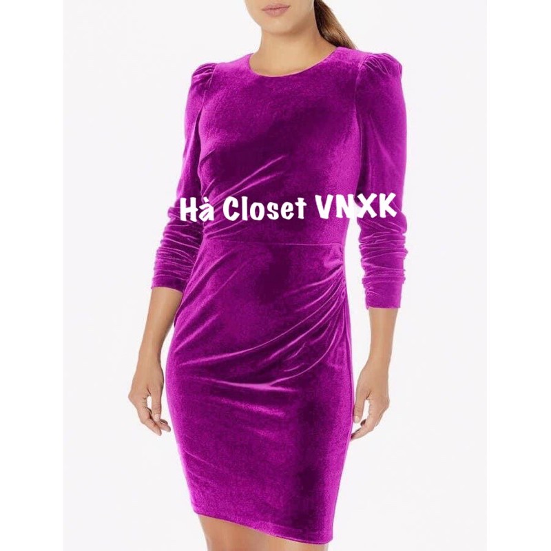 Đầm Nhung Dài Tay Ck Xuất Dư