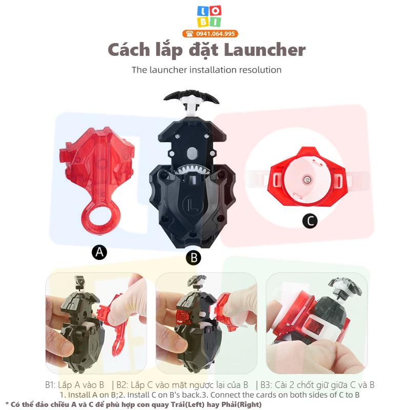 Đồ chơi con quay Beyblade Burst B-187 Saber Valkyrie, B193, B180, B169, bệ phóng thế hệ mới B-184 2 chế độ LEFT/RIGHT
