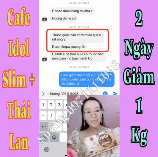 ( CHÍNH HÃNG GIẢM MẠNH ) FREESHIP + GIẢM 10K MÃ YEUCHIN | CAFE IDOL SLIM + coffee giảm 3-5kg sau 10 ngày