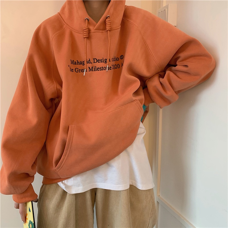 Áo hoodie dài tay dáng rộng in chữ cá tính trẻ trung 47314 | BigBuy360 - bigbuy360.vn