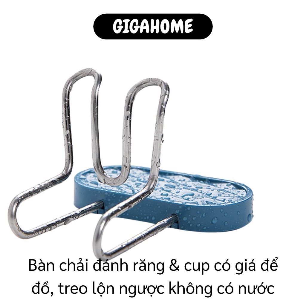 Giá Treo Bàn Chải GIGAHOME Móc Treo Bàn Chải Đánh Răng Và Cốc Súc Miệng Dán Tường 9896