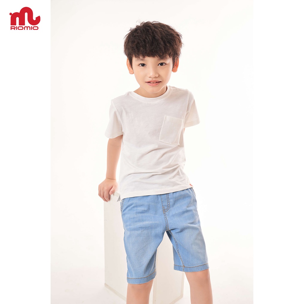 Quần Short jean cho bé trai 3-8 tuổi Riomio chất liệu 100% cotton jeans cao cấp thấm hút mềm mịn- RM079