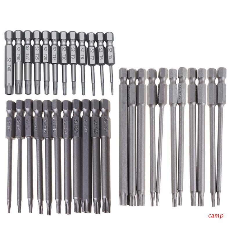 Bộ 11/12 đầu tua vít lục giác 1/4"