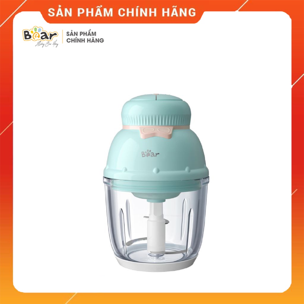 [Bear Chính Hãng]Máy xay ăn dặm Bear 0.6L GR-B06V1 màu xanh công suất 200W, dung tích 600ml, lưỡi xay Inox SUS304.