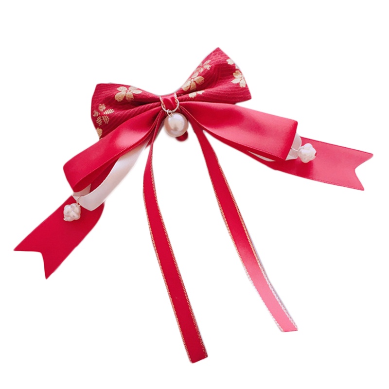 Kẹp Tóc Đuôi Ngựa Hình Nơ Lớn In Họa Tiết Thời Trang Cho Nữ Giá Đỡ