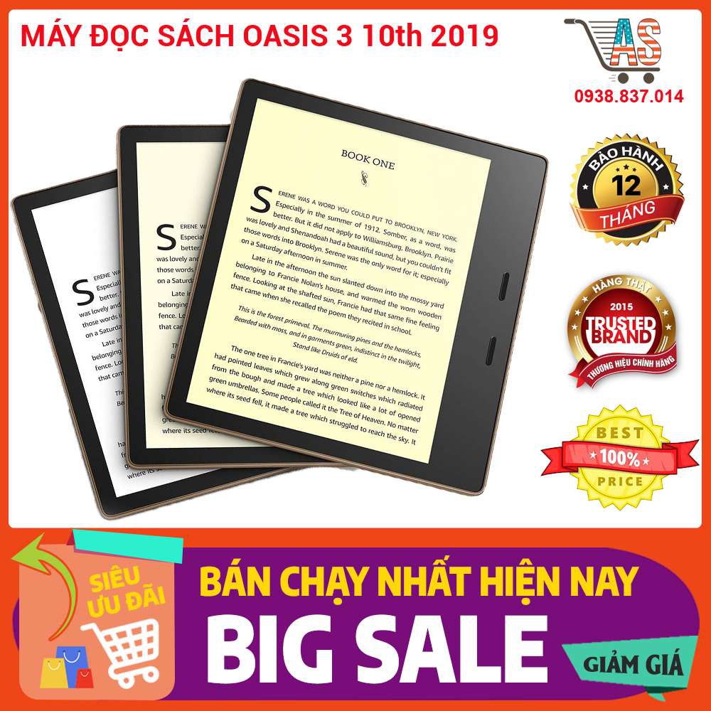 Máy đọc sách Kindle Oasis 3 10th 2019, hàng chính hãng Amazon