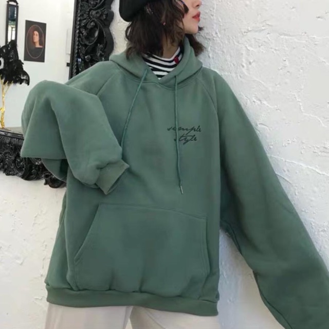 Áo Nỉ Lót Bông Có Mũ