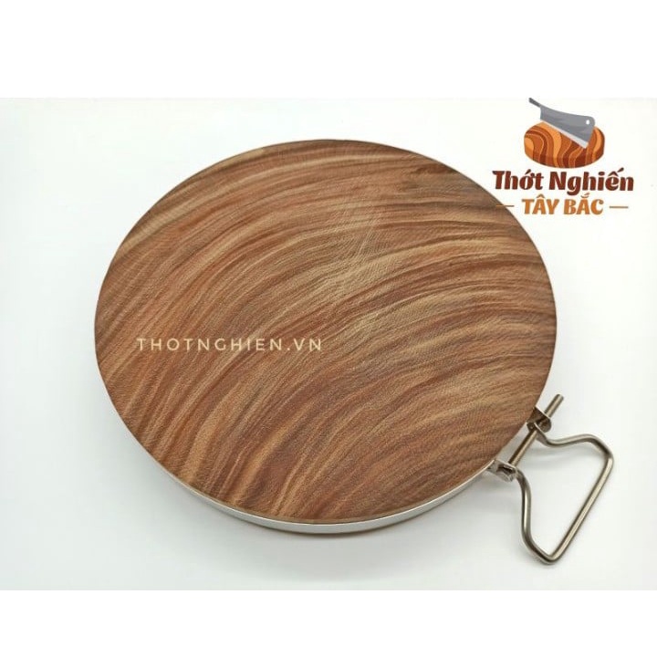 Thớt nghiến hàng đẹp không tâm đường kính 40cm dày 6-6,5cm