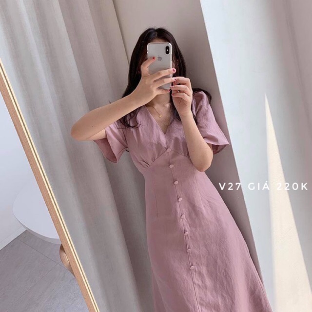 Đầm hồng bigsize 60-85kg V27