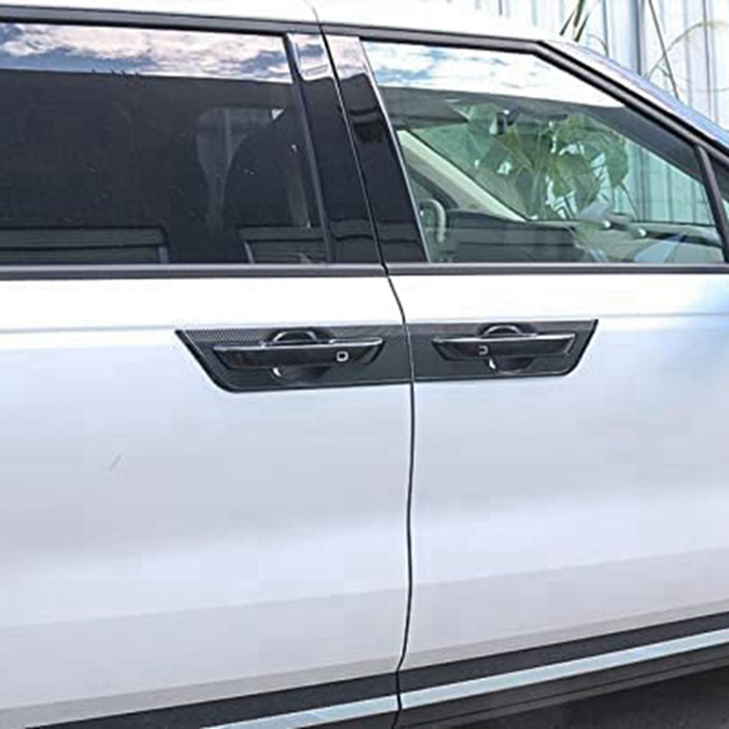 Ốp trang trí Tay Nắm Cửa Xe Hơi Kia Carnival 2022, 2023 nhựa vân carbon cao cấp