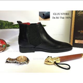 giày Chelsea Boot Da Bò 100% Cổ Cao