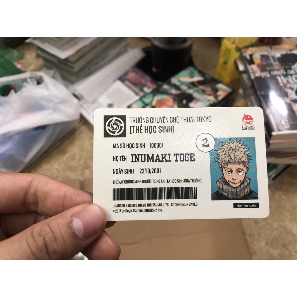 Thẻ học sinh Chú thuật hồi chiến - Combo 4 thẻ - Jujutsu Kaisen - NXB Kim Đồng
