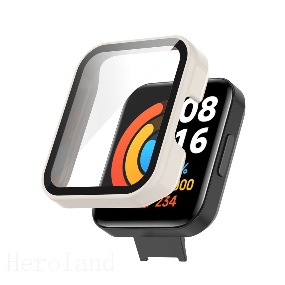 Ốp Bảo Vệ Toàn Bộ Mặt Đồng Hồ + Kính Cường Lực Cho Xiaomi Redmi Watch 2 lite