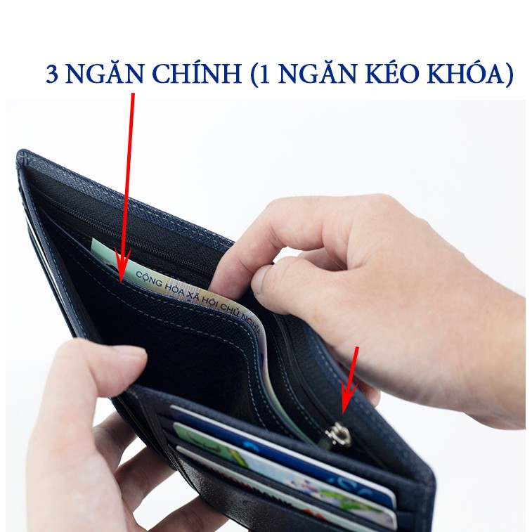 [Mã FASHIONHOTMA hoàn 15 % đơn 150k] Ví da nam cao cấp da saffiano V126 Da Thật - Bh24 tháng | BigBuy360 - bigbuy360.vn