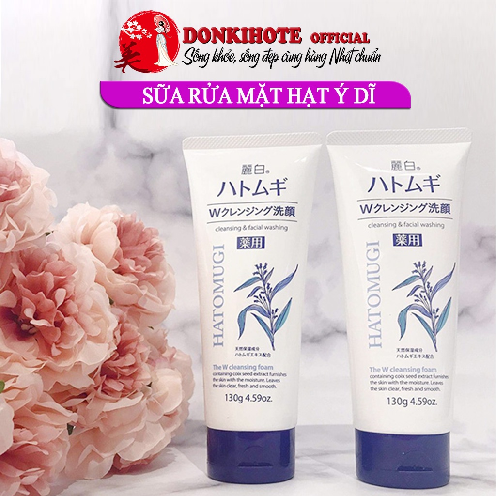 Sữa rửa mặt hatomugi, sữa rửa mặt hạt ý dĩ Nhật Bản 130gr-170gr | BigBuy360 - bigbuy360.vn