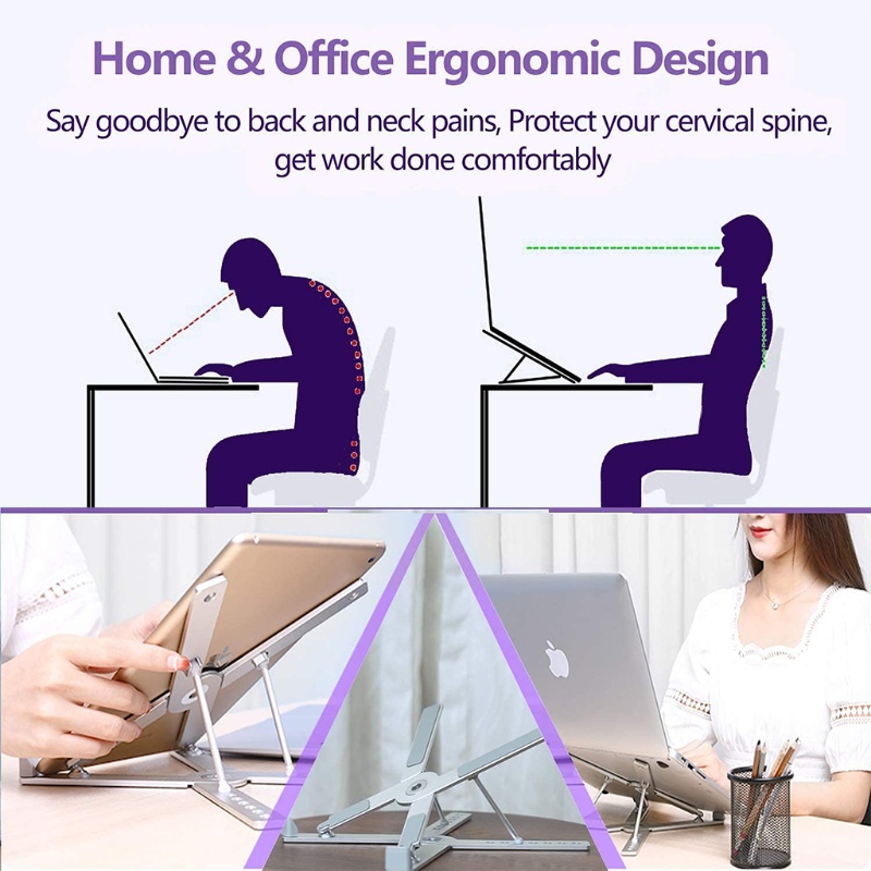 chin Laptop Holder Compatible with MacBook Air Pro and More Laptop Riser "X " Design | BigBuy360 - bigbuy360.vn
