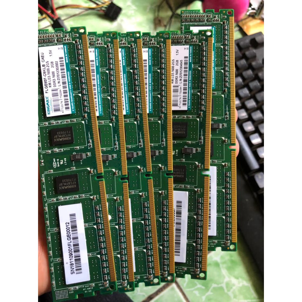 Ram máy tính DDR3 2Gb bus 1333/1600 bảo hành 03 tháng