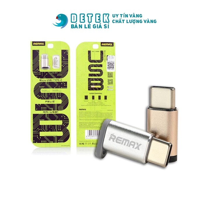 Đầu chuyển từ MicroUsb sang Type C Remax RA-USB1