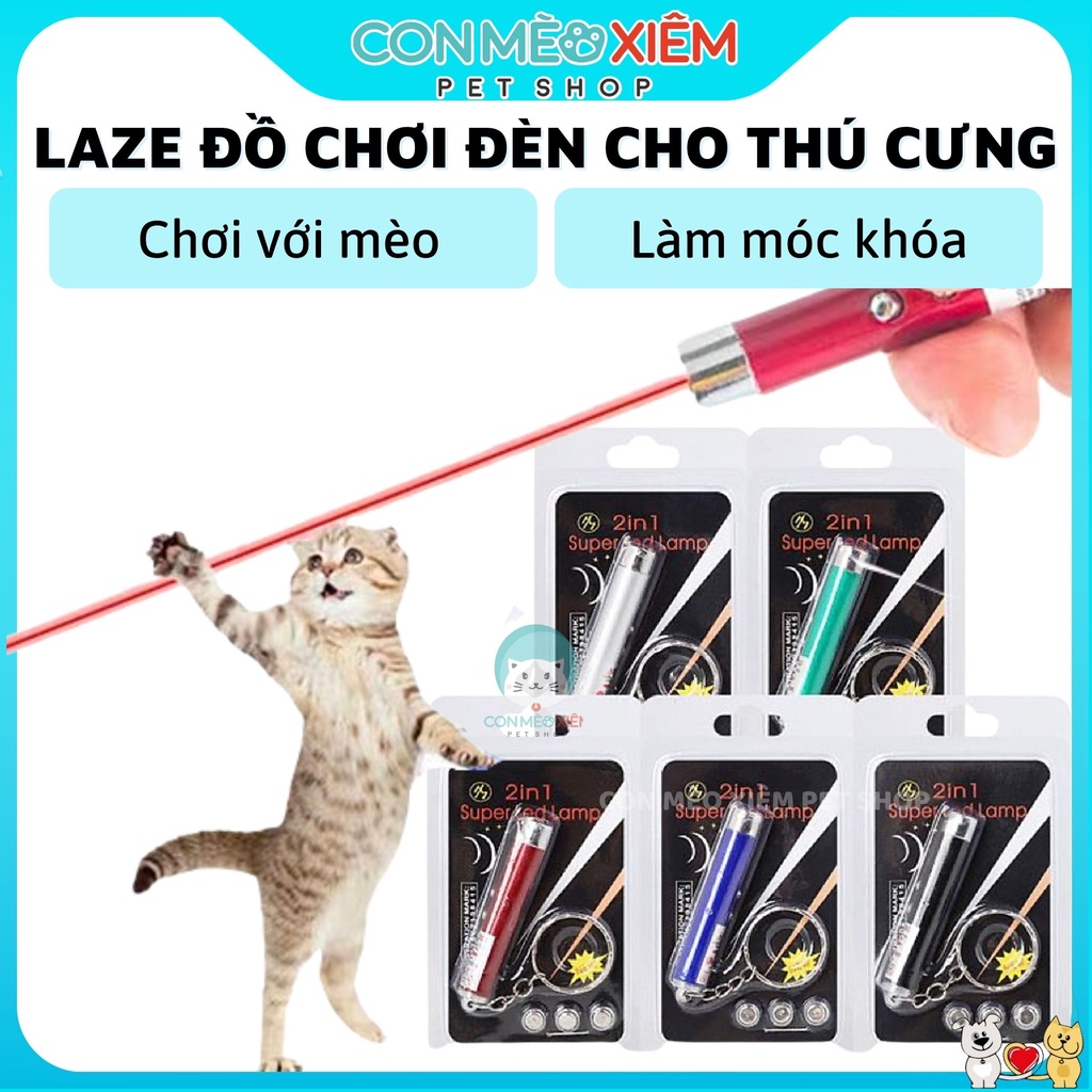 Đồ chơi cho chó mèo đèn laze thư giãn laser đuổi bắt giảm căng thẳng Con Mèo Xiêm