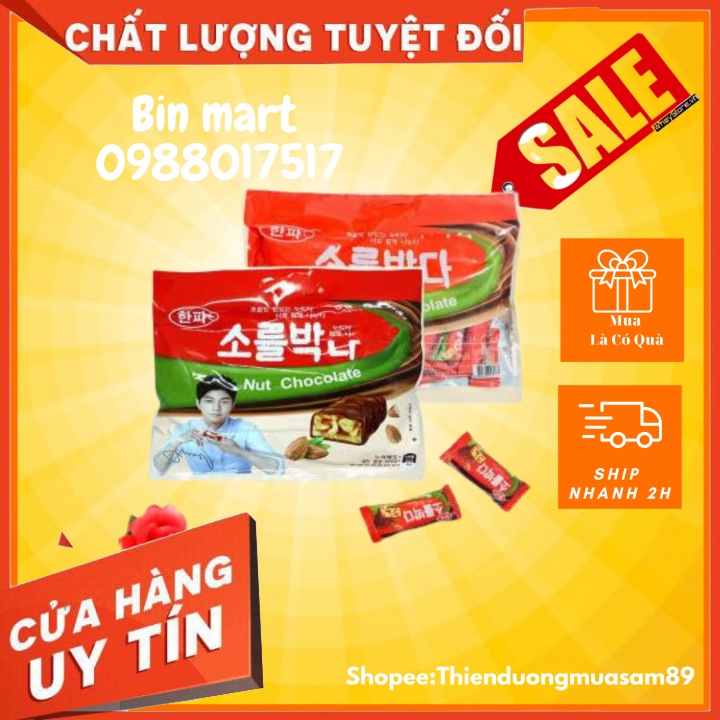 [ freeship 99k - nhập mãGTNOV186965] Bánh Nut Chocolate Hàn Quốc