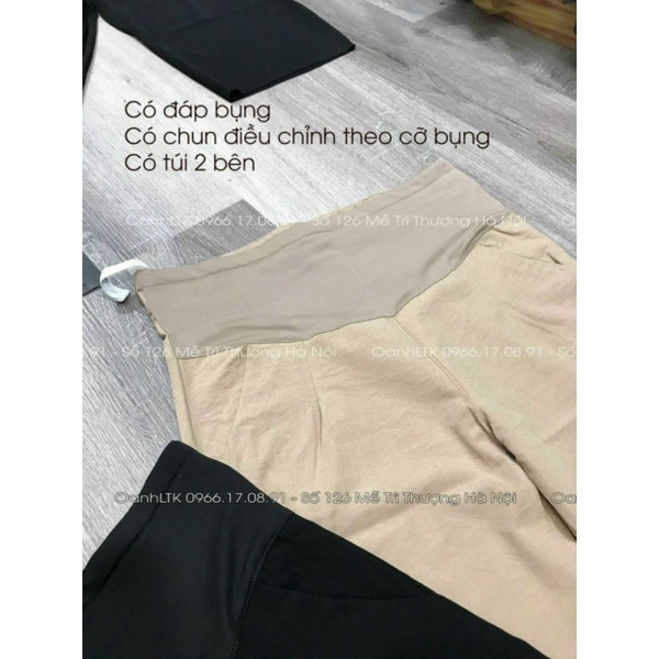 Quần bầu dài baggi đũi công sở loại đẹp HT