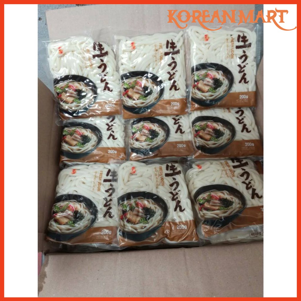Mì tươi udon Samlip Hàn Quốc làm mỳ tương đen 200g/gói