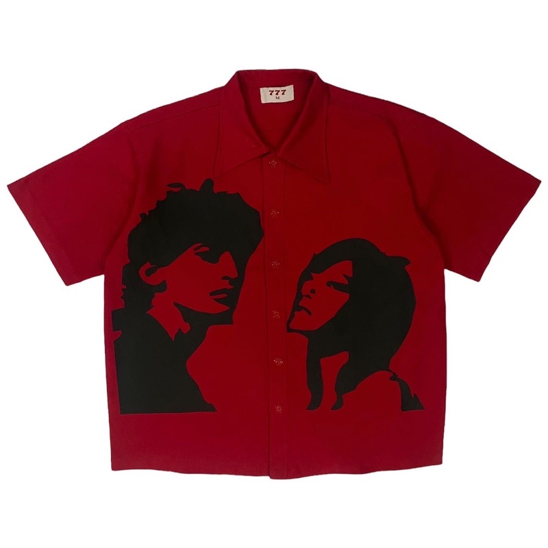 Áo Sơ Mi Shadowy Size M/L Color : Red Form : Oversize Chất Liệu : Denim | BigBuy360 - bigbuy360.vn