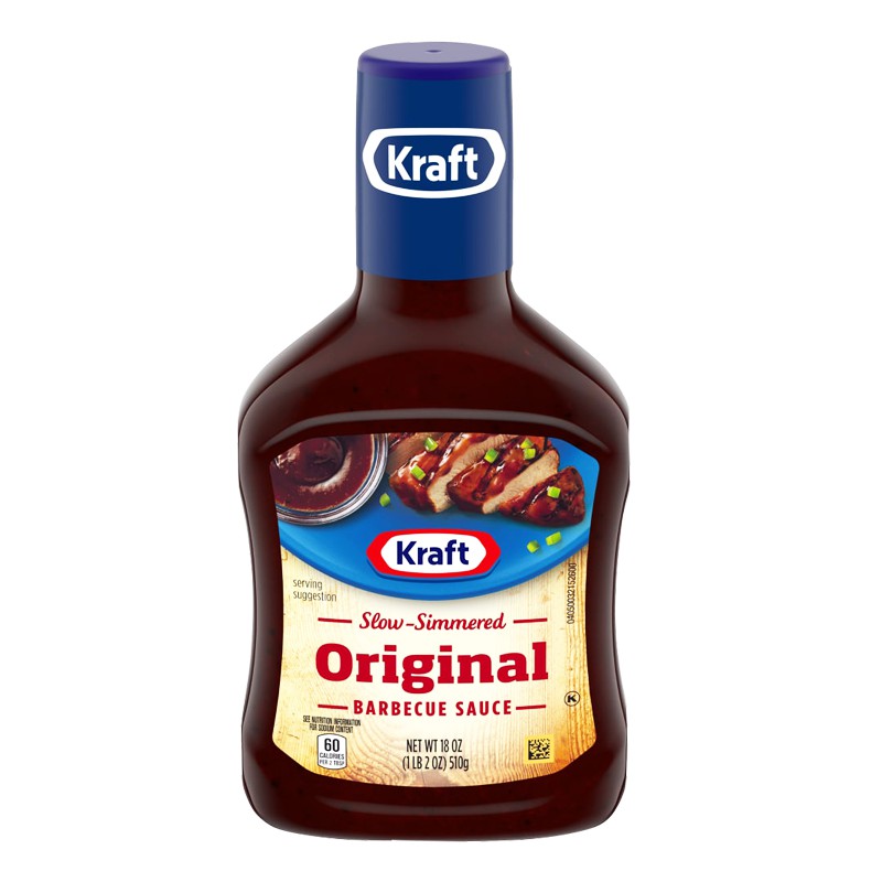 4 vị sốt ướp thịt nướng BBQ Kraff Sauce 510g Mỹ