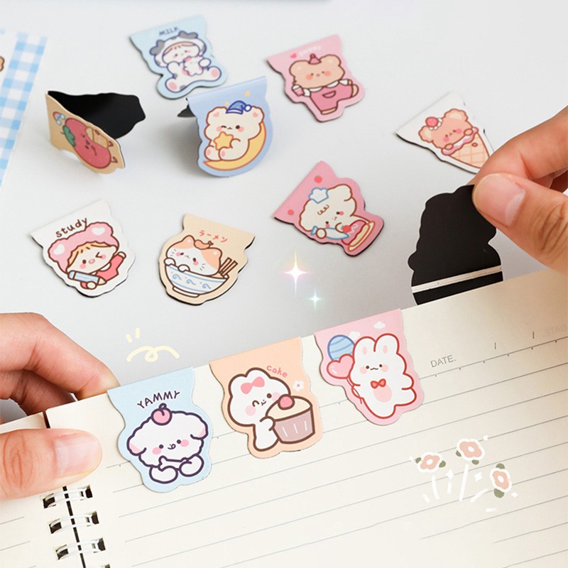 Kẹp giấy nam châm hình gấu hoạt hình sáng tạo