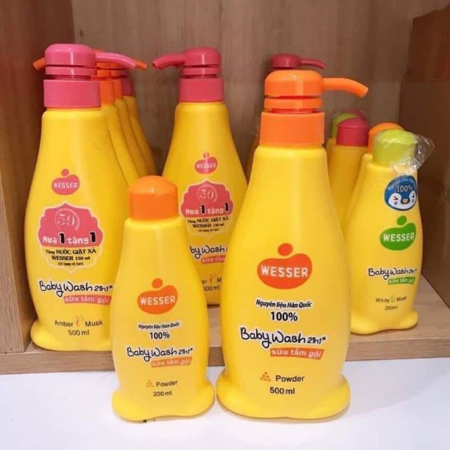 Sữa tắm wesser dành cho bé 500ml