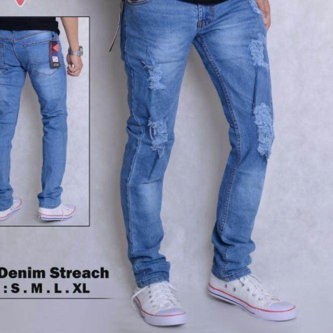 Quần Jean Nam Ống Đứng Rách Gối Levis