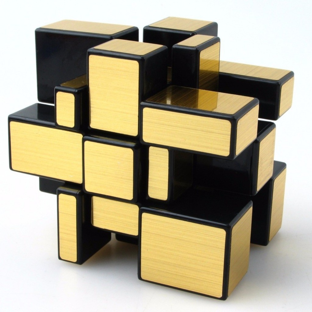 Đồ chơi Rubik  3x3x3 Mirror - Tráng Gương Vàng Cao Cấp ( 2 Màu Vàng, Bạc)