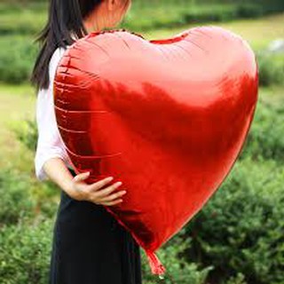 Bong bóng kiếng trái tim size lớn 80cm