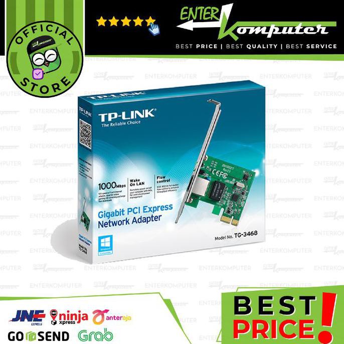 Tp - Link Ethernet Pci Express Gigabit 10 / 100 / 1000 Mbps - Tg-3468