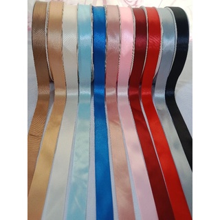Hoả tốc Cuộn 10 mét ruy băng lụa 2cm chất thường mỏng lụa 1 mặt