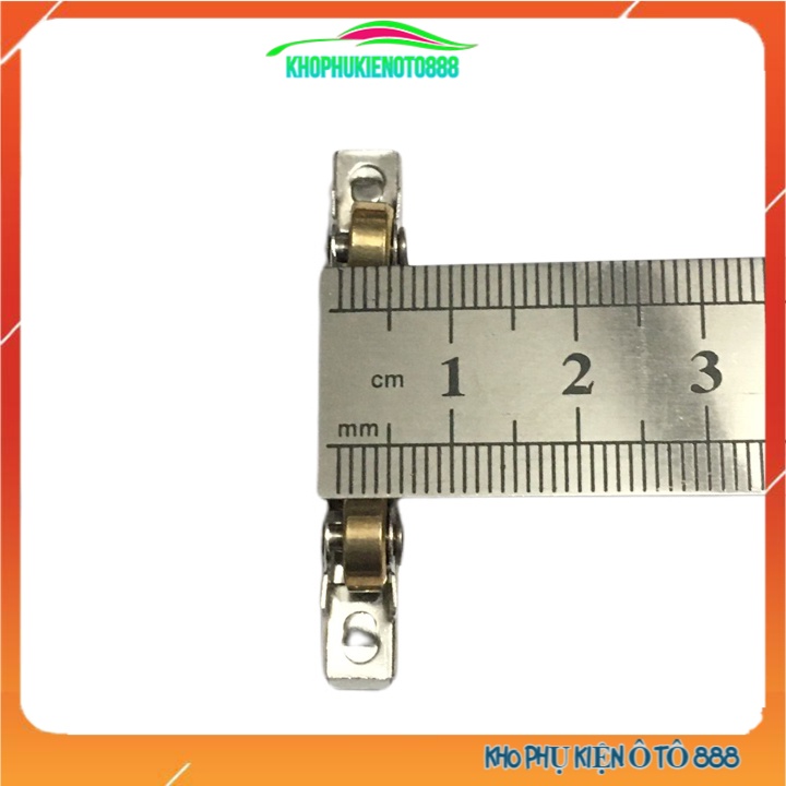 Con lăn trượt 2 bánh xe kéo đẩy dày 5mm bằng đồng chịu lực tốt (giá/1chiếc)