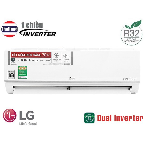 Điều hòa LG 1 chiều Inverter 18000BTU V18ENF1, Điều hòa giá rẻ.