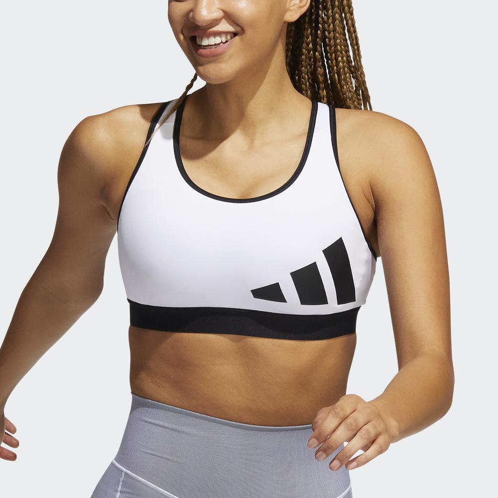 Áo Ngực Thể Thao adidas TRAINING Nữ Áo Bra Tập Luyện Logo Medium Support Believe This Màu trắng GR8024