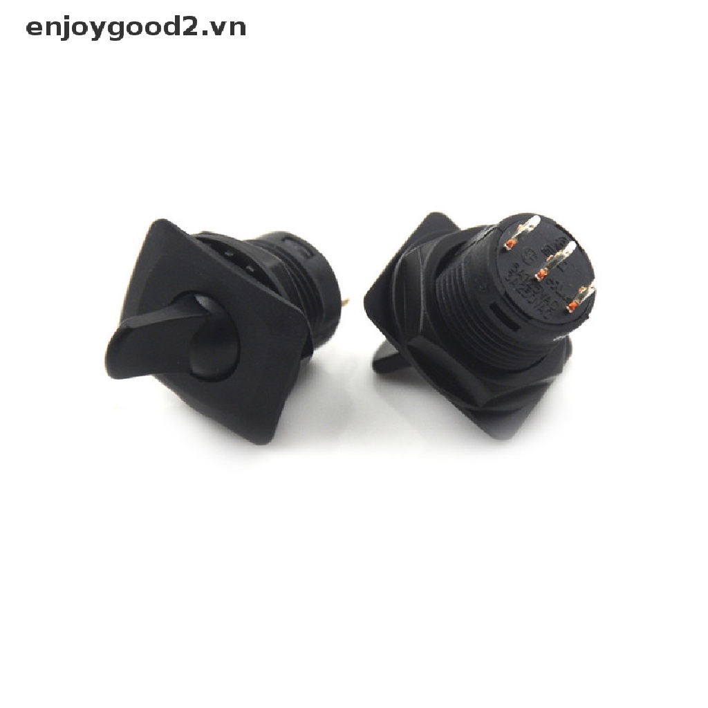 Bộ 2 Công Tắc Tròn R13-402 Màu Đen 3Pin 2 SPDT Chất Lượng Cao