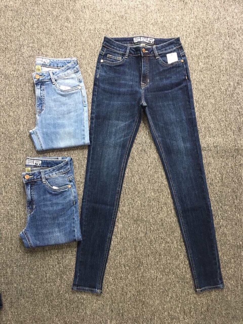 Quần Jeans skinny lưng cao