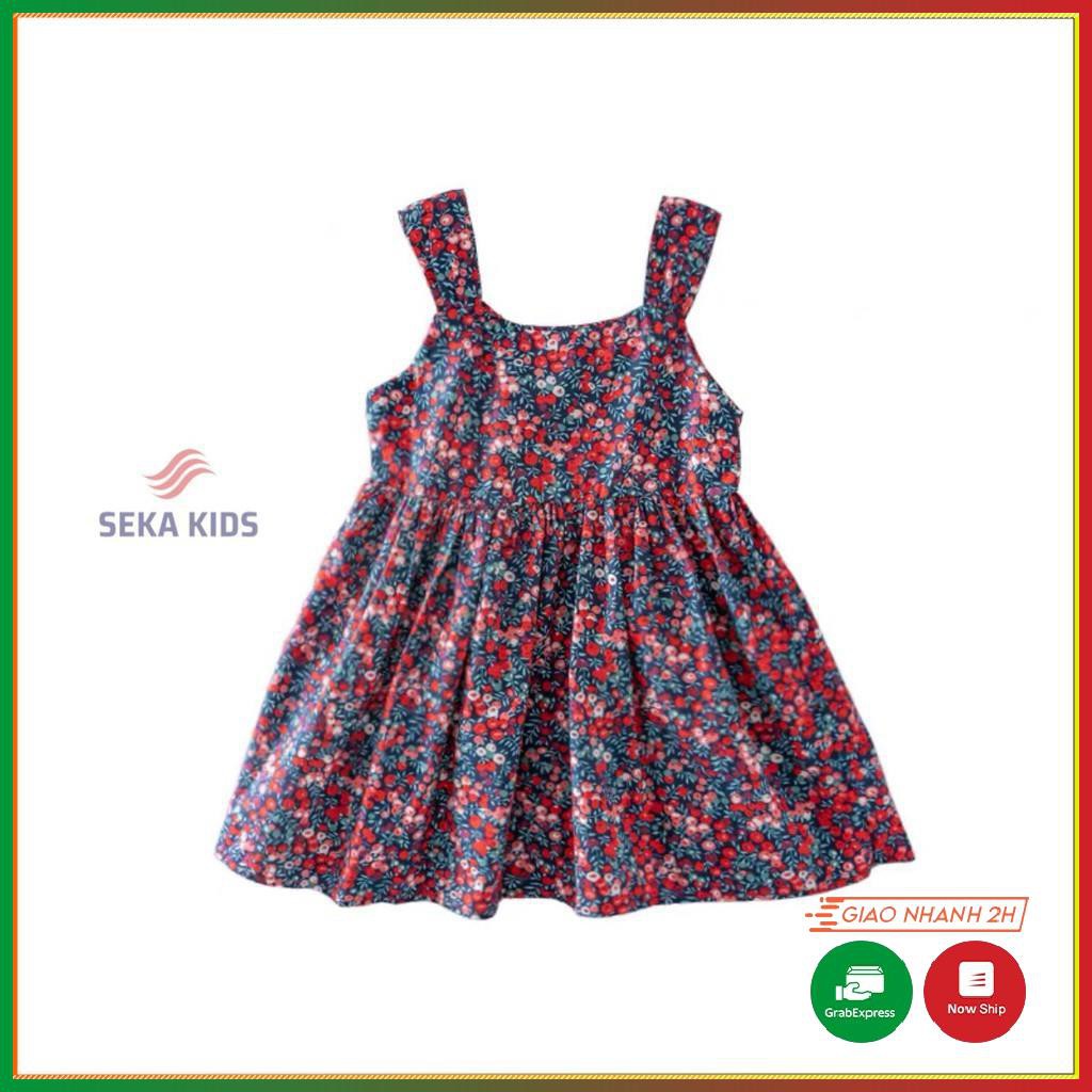 [ Hàng loại 1] Váy Hai Dây, Sát Nách Hoa Nhí Vintage mùa hè mẫu mới 2021 cho bé gái