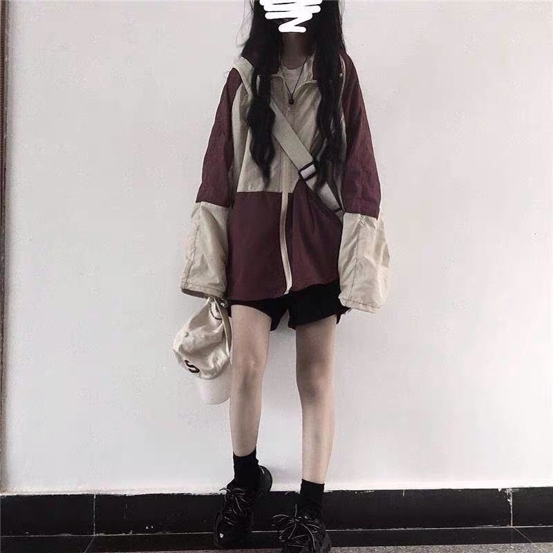 Áo khoác phối màu