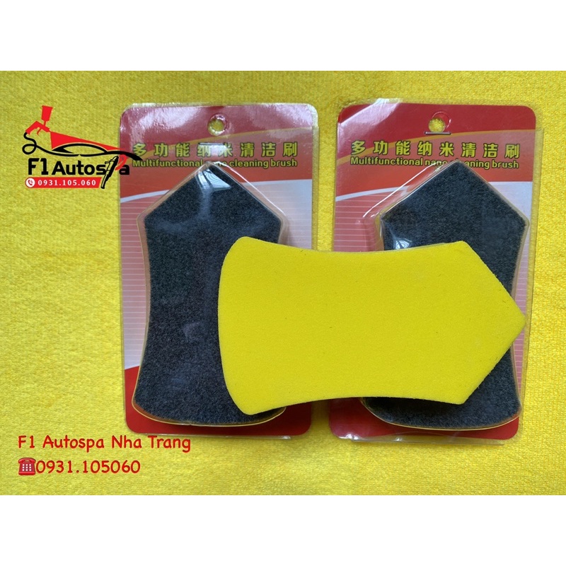 Bàn chải nano vệ sinh da ô tô, sofa, túi xách