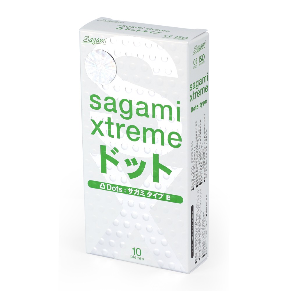 Bao cao su gân gai Sagami Extreme White Hộp 10 cái