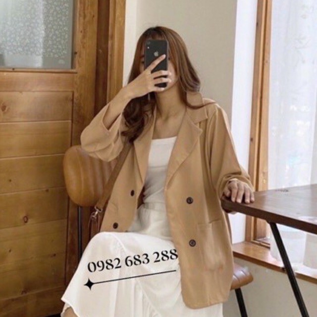 Áo khoác vest nữ,áo blazer nữ 4 khuy phong cách hàn quốc