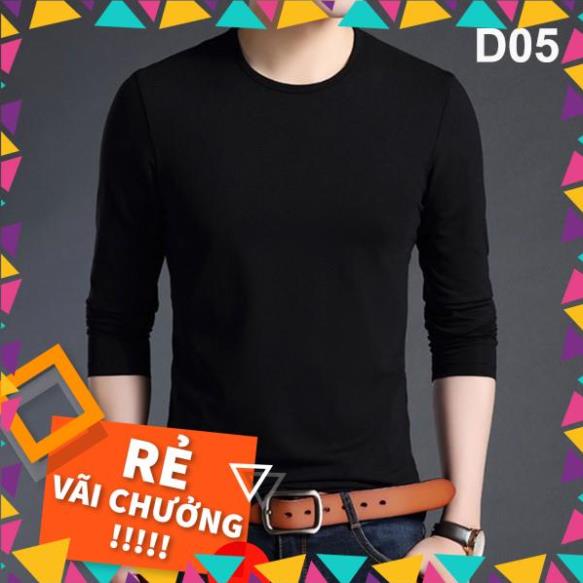[Hot Sale] Áo thun thu đông, dài tay cổ tròn nhiều màu mềm mịn, co giãn dễ chịu, chất thoáng mát thấm mồ hôi _vifa | BigBuy360 - bigbuy360.vn
