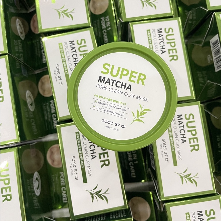 Mặt Nạ Đất Sét Trà Xanh SOME BY MI Super Matcha Làm Sạch Lỗ Chân Lông 100g