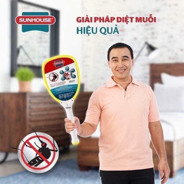 Vợt muỗi sunhouse e200 3 lớp lưới tiện dụng