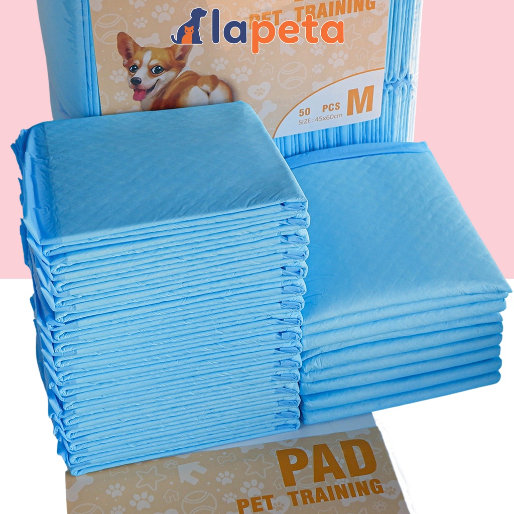 Tã lót chó mèo huấn luyện vào khay vệ sinh tả giấy siêu thấm hút Lapeta