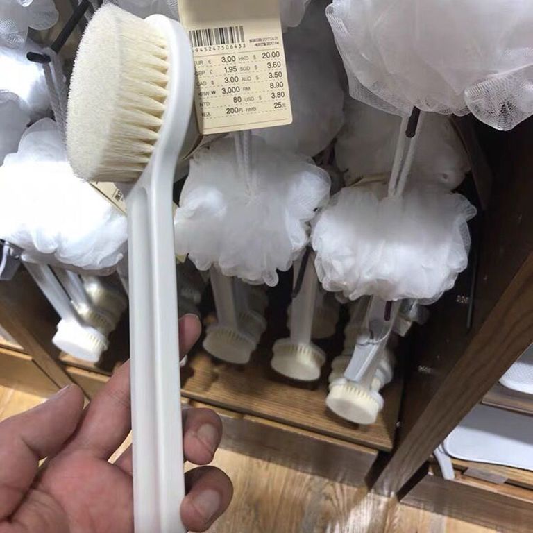 Bàn Chải Cọ Chà Lưng Muji Nhật Bản - Cây Bông Tắm Chà Lưng Tiện Lợi - Wea 4.0 Việt Nam